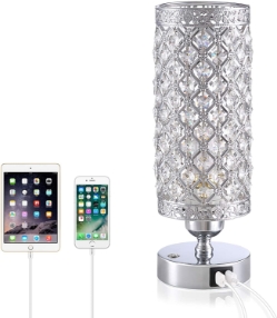 Crystal Bedside Table Lamp  - lamp-crystal